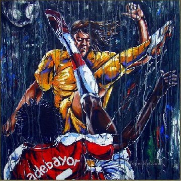 Sport Painting - rain of kicks vitaliy shcherbak impressionist
